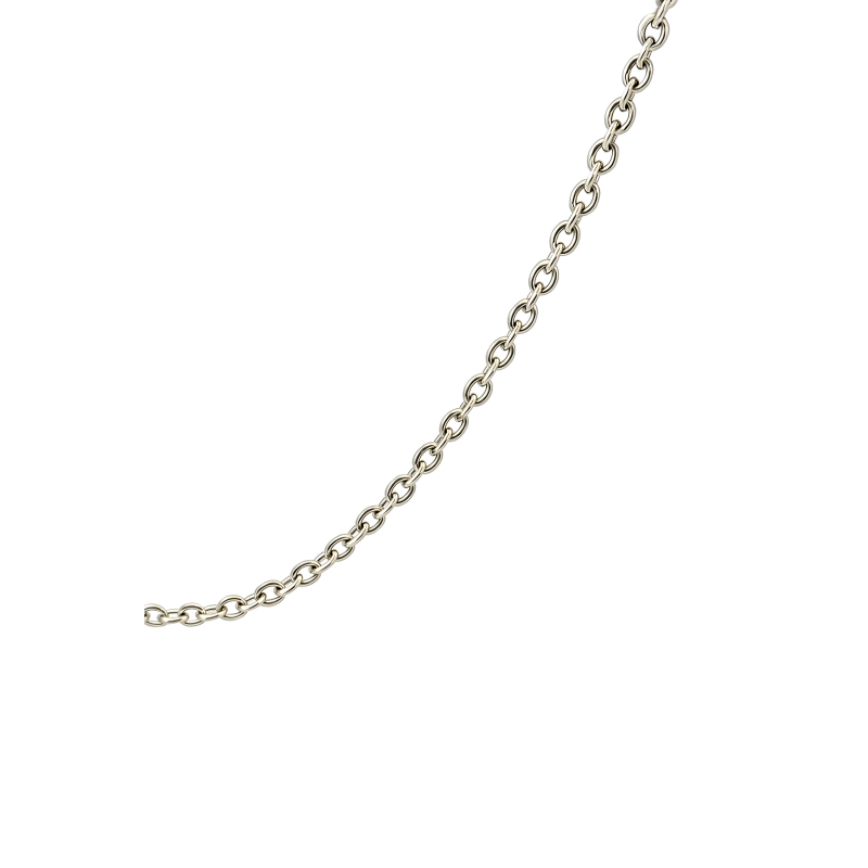 Łańcuszek z białego złota rolo 585 1mm Zlotylancuch.pl