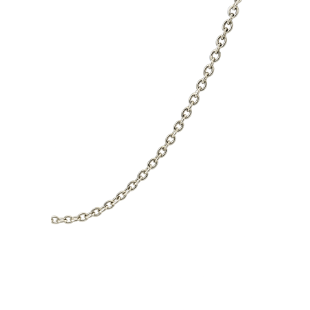 Łańcuszek z białego złota rolo 585 1mm Zlotylancuch.pl