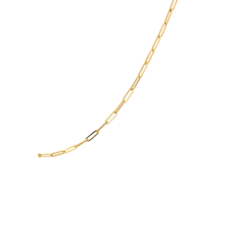 Złoty łańcuszek anker long 1 mm – delikatna elegancja