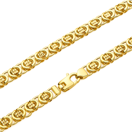 Łańcuszek złoty bizantyna 585 5mm