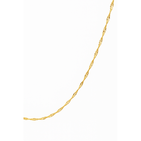Subtelny łańcuszek singapur 585 14 karat 1mm