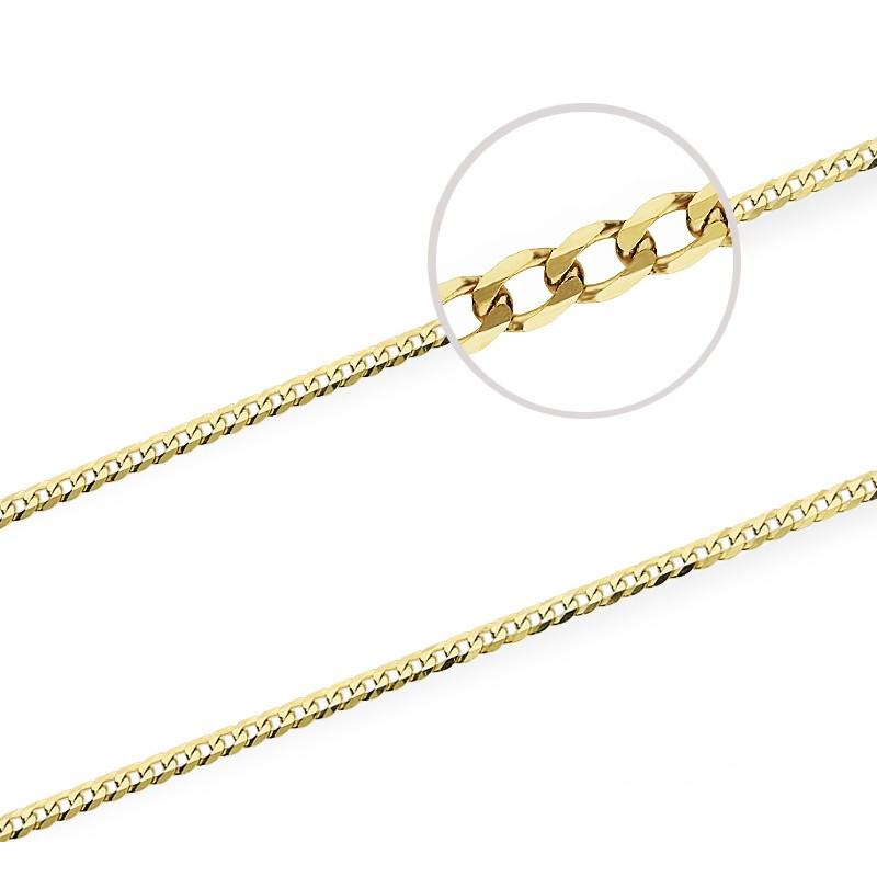 Złoty łańcuszek 585 Pancerka pełne złoto 2mm