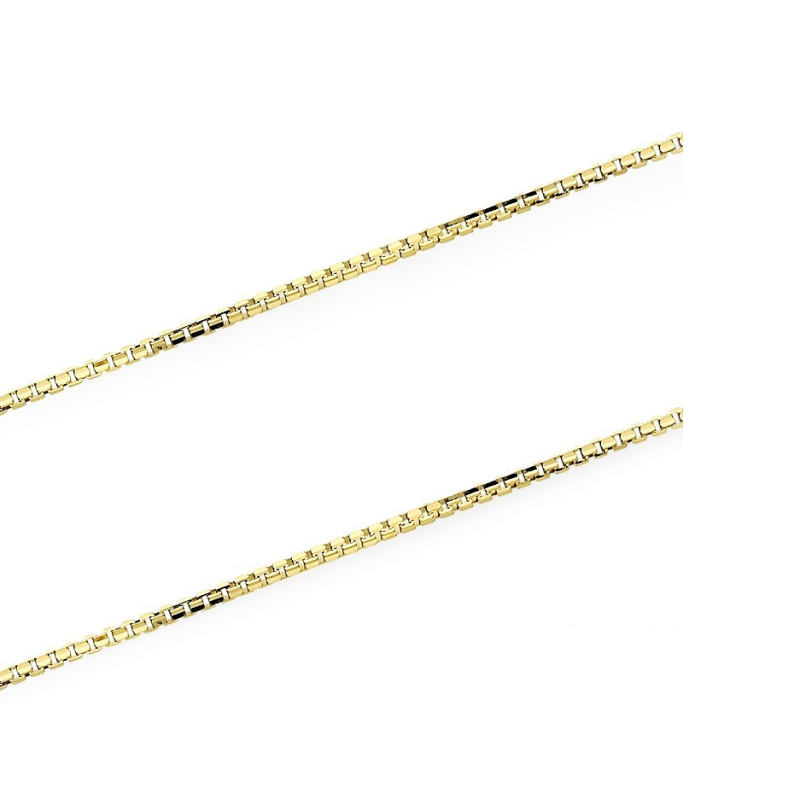 Zloty łańcuszek kostka 1mm 375 9 karat