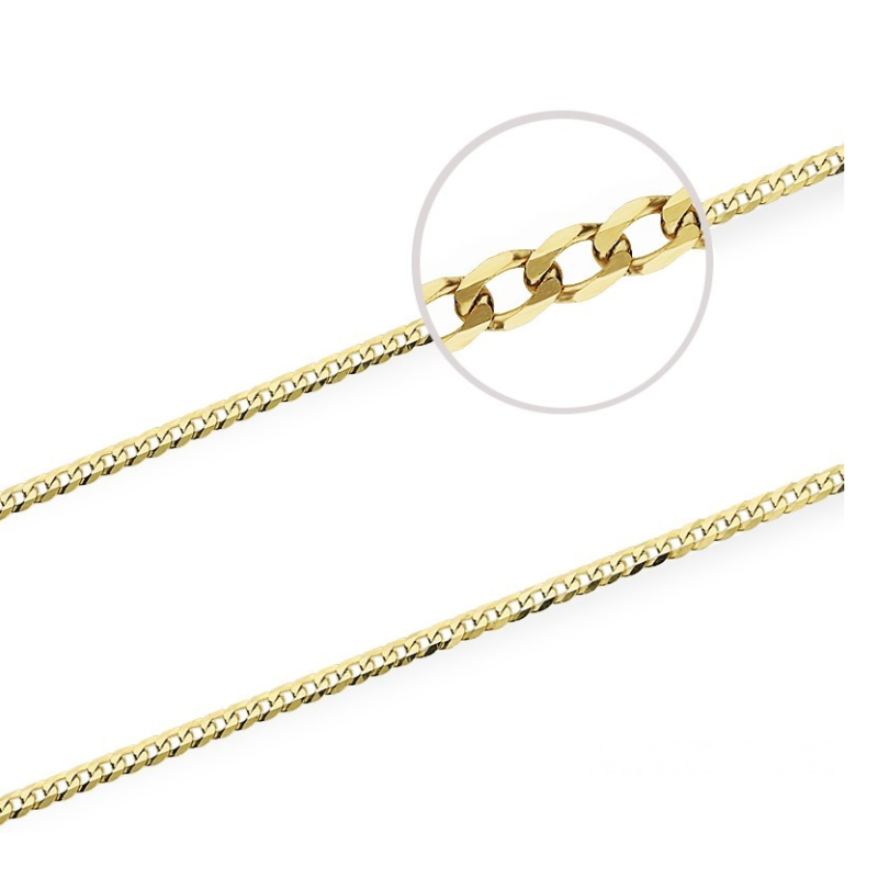 Złoty łańcuszek 375 9 karat 3mm Pancerka