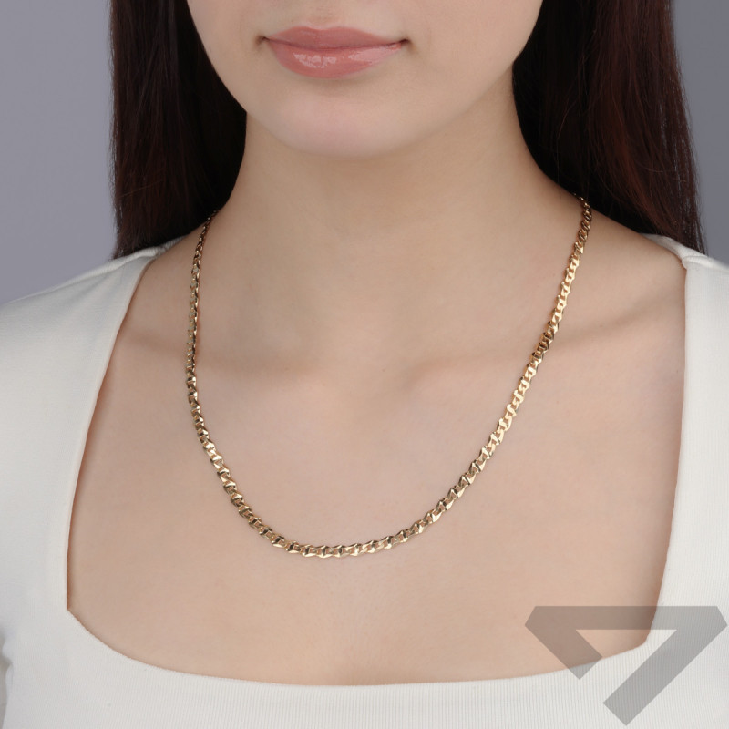 Elegancki złoty łańcuszek Gucci 5mm 375 9 karat