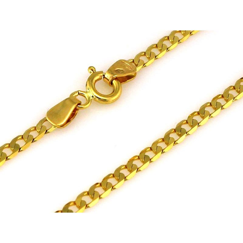 Łańcuszek złoty pancerka 1.5mm
