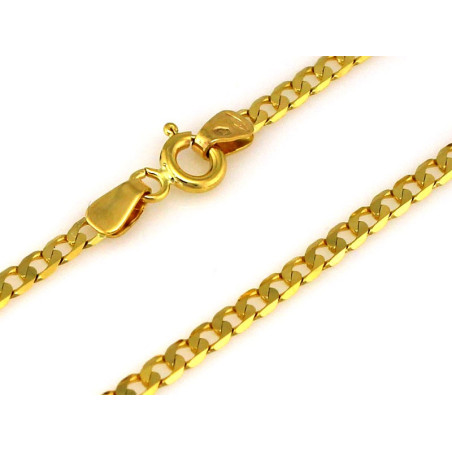 Łańcuszek złoty pancerka 1.5mm