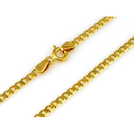Łańcuszek złoty pancerka 1.5mm