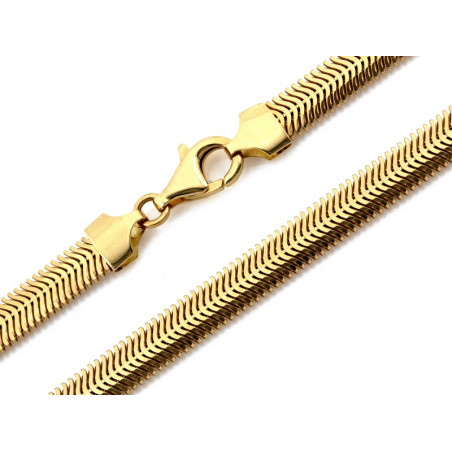 Łańcuszek złoty gruba linka snake