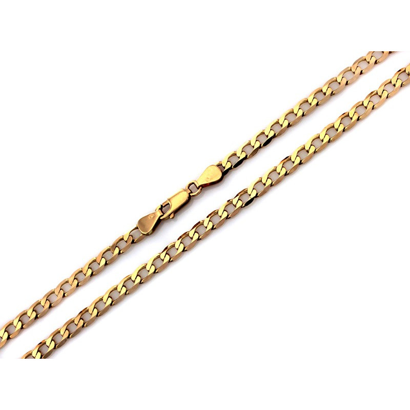 Złoty łańcuszek pancerka 4.7mm